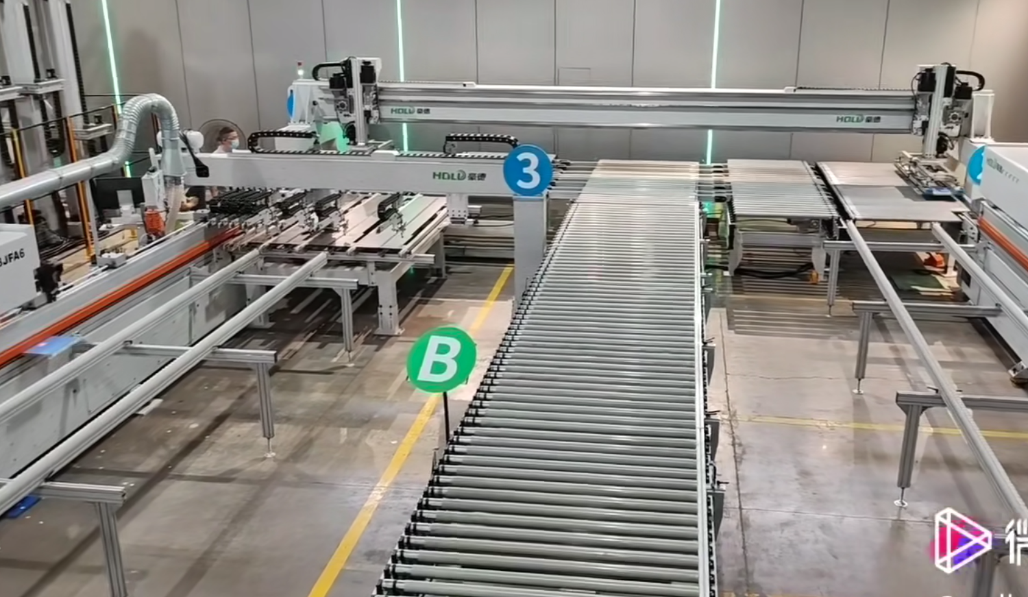 Automatic switching production line