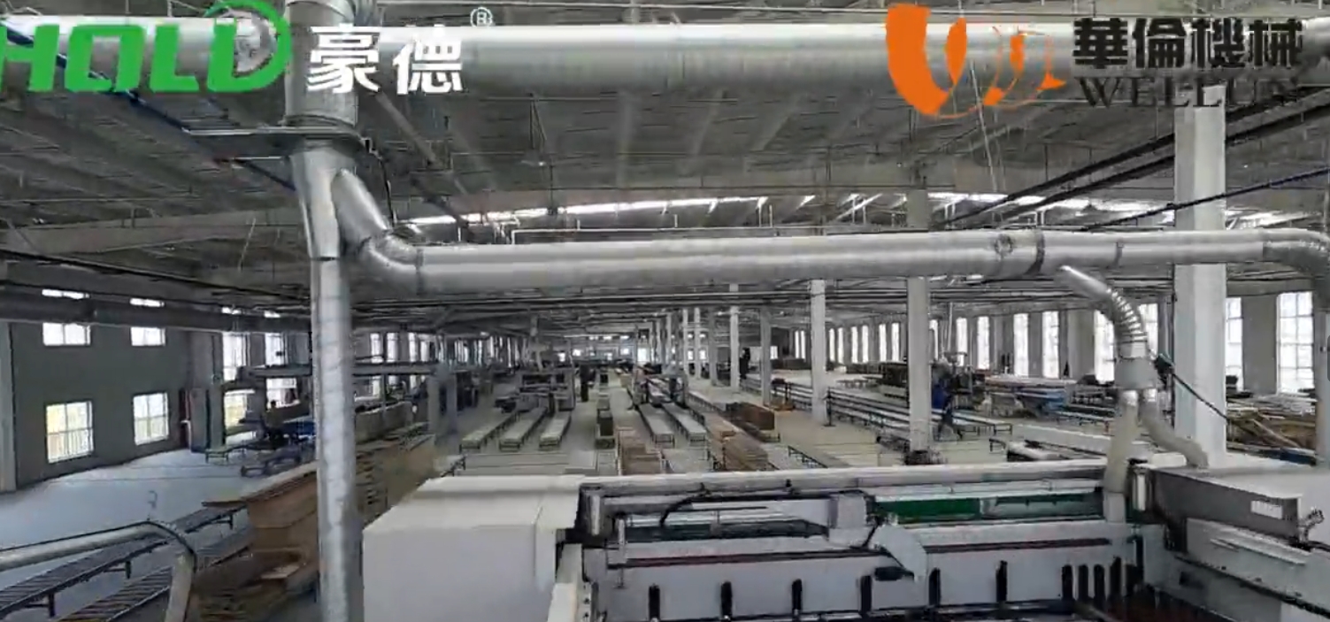 Shoot the factory from a high-altitude perspective