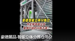 Haode Exhibits - Intelligent Three-dimensional Sorting Warehouse Belt (2